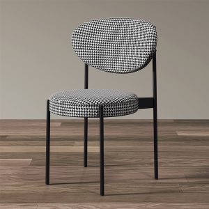 Thiết Kế Ghế Ăn Họa Tiết Houndstooth Dáng Tròn Thanh Lịch - Hình 3
