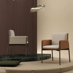 Thiết Kế Ghế Bàn Ăn Gia Đình Bọc Da Tối Giản Kiểu Bắc Âu