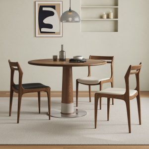 Thiết Kế Ghế Gỗ Tần Bì Lưng Tựa Decor Quán Cafe Tối Giản Kiểu Ý - Hình 4