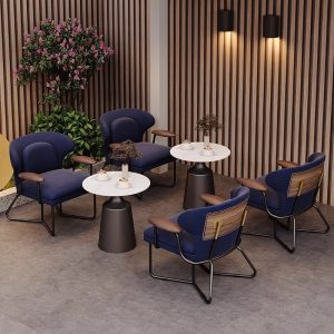 Thiết Kế Ghế Sofa Cafe Có Tay Vịn Kiểu Bắc Âu