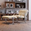 Thiết Kế Ghế Sofa Đơn Khung Thép Không Gỉ Phòng Khách Ban Công