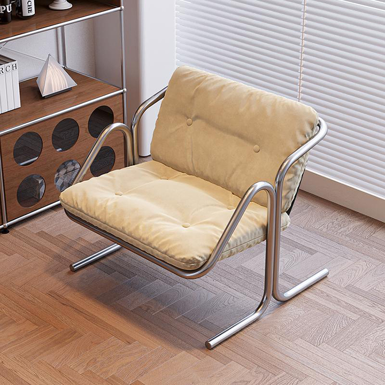 Thiết Kế Ghế Sofa Đơn Khung Thép Không Gỉ Phòng Khách Ban Công - Hình 4 Thiết Kế Ghế Sofa Đơn Khung Thép Không Gỉ Phòng Khách Ban Công - Hình 4