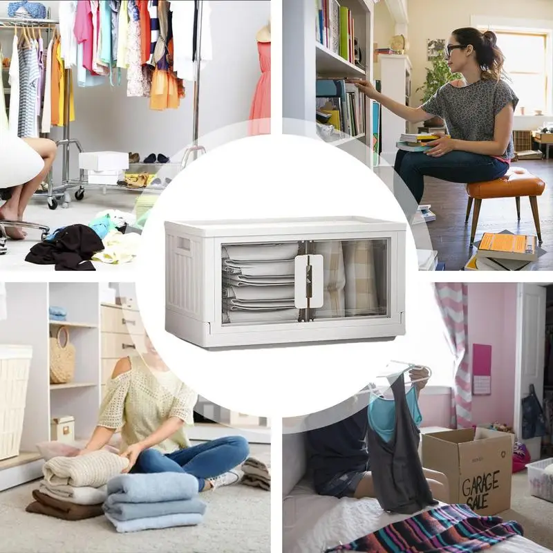 Thùng có thể xếp chồng lên nhau Mặt trước mở cho bàn trang điểm dưới bồn rửa Tủ bếp Phòng đựng thức ăn Sắp xếp và tại nhà Tiết kiệm không gian - Hình 2 Thùng có thể xếp chồng lên nhau Mặt trước mở cho bàn trang điểm dưới bồn rửa Tủ bếp Phòng đựng thức ăn Sắp xếp và tại nhà Tiết kiệm không gian - Hình 2