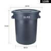 Thùng rác Baiyun Thùng rác vệ sinh lớn dày có bánh xe thùng lưu trữ tròn ngoài trời nhà bếp nhà máy thương mại có nắp đậy
