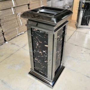 Thùng rác bằng đá cẩm thạch sảnh khách sạn thép không gỉ lối vào thang máy khách sạn hành lang dập lửa tòa nhà văn phòng Thùng rác thương mại