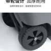 Thùng rác có bánh xe TBTPC 70L Thùng rác thương mại lớn có nắp đậy vệ sinh ngoài trời có thể di chuyển được công suất lớn và lớn