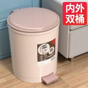 Thùng rác đạp chân có nắp chuyên dụng bếp gia đình Thùng rác lớn phòng ngủ văn phòng phòng tắm khử mùi bán buôn - Hình 3