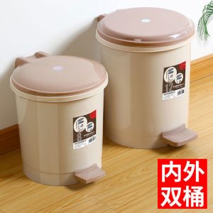 Thùng rác đạp chân có nắp chuyên dụng bếp gia đình Thùng rác lớn phòng ngủ văn phòng phòng tắm khử mùi bán buôn