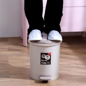Thùng rác đạp chân có nắp chuyên dụng bếp gia đình Thùng rác lớn phòng ngủ văn phòng phòng tắm khử mùi bán buôn - Hình 4