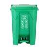 Thùng rác đạp chân có nắp ngoài trời Thùng rác đạp chân lớn ngoài trời nhà bếp thương mại sân ngoài trời Thùng rác dung tích lớn