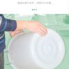 Thùng rác dung tích lớn khách sạn nhà xưởng ngoài trời vệ sinh nhà bếp xô nhựa nhỏ dày gia dụng xô tròn có nắp