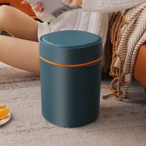 Thùng rác gia đình Thùng rác lớn toilet nhà tắm khe hở có nắp đậy lò xo nắp phòng ngủ nhà bếp phòng khách Thùng rác - Hình 2