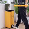 Thùng rác inox đạp y tế ở những nơi công cộng thương mại lớn có nắp đậy phân loại vệ sinh ngoài trời bệnh viện đạp chân
