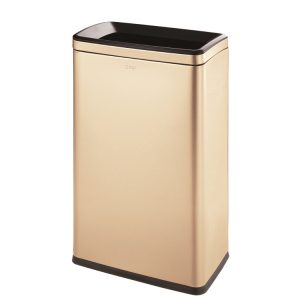 Thùng rác inox môi trường dung tích lớn Thùng rác hai lớp chống tràn nhà bếp khu vực cấm hút thuốc hộp bóc vỏ thùng bên trong 50 lít - Hình 3