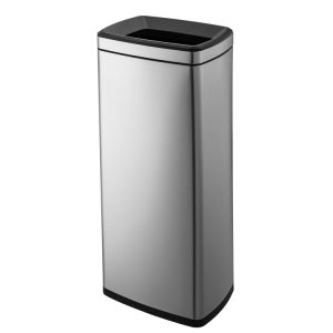 Thùng rác inox môi trường dung tích lớn Thùng rác hai lớp chống tràn nhà bếp khu vực cấm hút thuốc hộp bóc vỏ thùng bên trong 50 lít - Hình 4