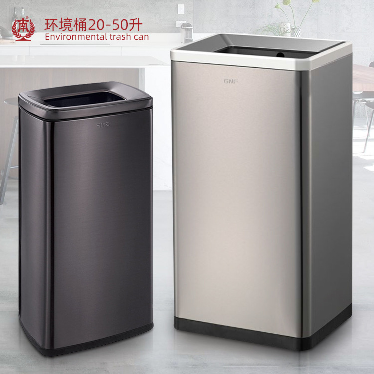 Thùng rác inox môi trường dung tích lớn Thùng rác hai lớp chống tràn nhà bếp khu vực cấm hút thuốc hộp bóc vỏ thùng bên trong 50 lít Thùng rác inox môi trường dung tích lớn Thùng rác hai lớp chống tràn nhà bếp khu vực cấm hút thuốc hộp bóc vỏ thùng bên trong 50 lít