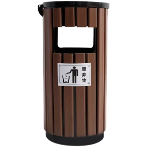 Thùng rác inox ngoài trời, phân loại kim loại ngoài trời 234, thùng rác vệ sinh cỡ lớn, hộp vỏ vườn đô thị - Hình 5