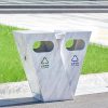 Thùng rác Lvyue ngoài trời Thùng rác Thùng rác sáng tạo ngoài trời Thùng rác hình vuông hộp vỏ trái cây được cấp bằng sáng chế trong nhà cảnh đẹp đường phố danh lam thắng cảnh