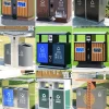 Thùng rác ngoài trời bằng thép không gỉ công viên vệ sinh cộng đồng trường học đường phố thương mại hộp phân loại ngoài trời thùng rác
