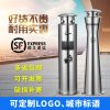 Thùng rác Ngoài trời thép không gỉ dọc cột tro khách sạn khu vực hút thuốc tàn thuốc lá cột tàn thuốc thu gom khói dập tắt Thùng rác Thùng rác