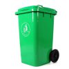 Thùng rác ngoài trời Thùng rác gia đình lớn có nắp đậy 240l vệ sinh 120L cộng đồng phân loại tài sản thương mại công suất lớn