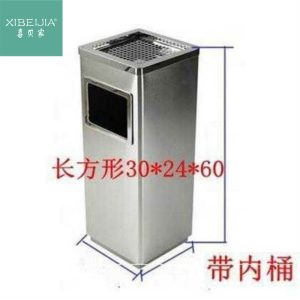 Thùng rác Nhà máy bán buôn lối vào Thùng rác tro đa năng xi lanh không thấm nước lưu trữ lớn văn phòng bán hàng phía trước phòng hút thuốc không - Hình 2