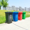 Thùng rác nhựa ngoài trời 240 lít lớn dày có bàn đạp phân loại Thùng rác công viên cộng đồng vệ sinh môi trường trái cây hộp da