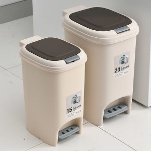 Thùng rác Phòng tắm Thùng rác lớn nhà bếp bao gồm phòng khách nhà có bồn cầu chân Thùng rác phòng ngủ nhỏ đẹp giỏ giấy sang trọng - Hình 2