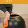 Thùng rác Quán trà sữa Thùng rác Thùng rác lớn ngoài trời thương mại đạn thép không gỉ phục vụ quán cà phê quán bar tròn Thùng rác