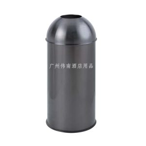 Thùng rác sảnh hành lang lối vào thang máy Thùng rác inox lớn hình viên đạn cửa hàng trà sữa vòng ngoài trời thương mại - Hình 4