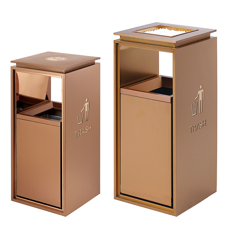 Thùng rác thép không rỉ để ở sảnh khách sạn Thùng rác đựng tàn thuốc lá - Hình 3 Thùng rác thép không rỉ để ở sảnh khách sạn Thùng rác đựng tàn thuốc lá - Hình 3