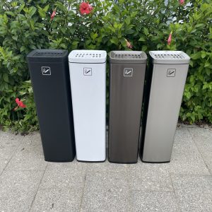 Thùng rác Thương Mại Lớn Thùng rác Thép Không Gỉ Dọc Cột Tro Sảnh Khách Sạn Gạt Tàn Ngoài Trời Khu Vực Hút Thuốc Tàn Thuốc Thùng