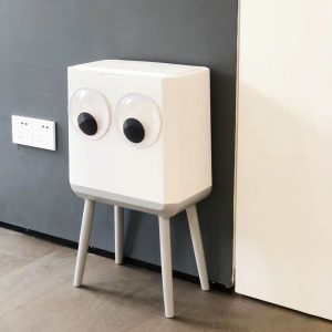 Thùng rác trong gia đình tách biệt không khí khô-ướt có nắp đậy tích hợp Thùng rác phòng khách Thùng rác nhà bếp