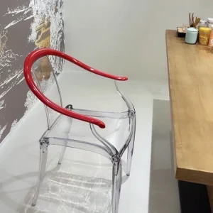 Trung Quốc Trong Suốt Ghế Phòng Khách Hiện Đại Acrylic Đơn Giản Ghế Bành Bắc Âu Ghế Ăn Nhựa Trang Điểm Poltrona Nội Thất Gia Đình