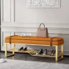 Tủ Băng Ghế Dự Bị Giày Tủ Kệ Thiết Kế Cao Cấp Giày phong cách Châu Âu Lối Vào Hội Trường Hẹp Hiện Đại Zapatero Nội Thất Salon