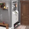 Tủ Bảo Quản phong cách Châu Âu Tủ Giày Gỗ Đa Lớp Siêu Mỏng Kệ Giày KItaly Túc Xá Hành Lang Szafka Na Iệu Ban Công Nội Thất