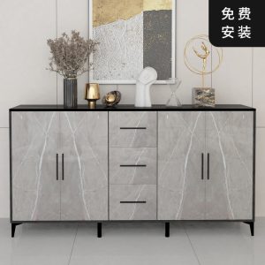 Tủ bếp đá phiến phòng khách kiểu phong cách châu Âu áp tường Tủ rượu Tủ để đồ Tủ bếp đơn giản hiện đại Tủ đựng đồ đa năng