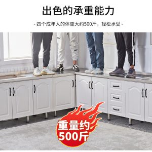 Tủ bếp gas Tủ inox đơn giản một trong một đa năng nấu rau bếp gas gia dụng Tủ bếp - Hình 4