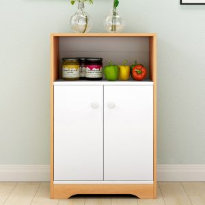 Tủ bếp giá sàn Tủ lò vi sóng nhiều tầng lắp ráp gia đình Tủ bảo quản tiết kiệm Tủ bảo quản Tủ - Hình 2