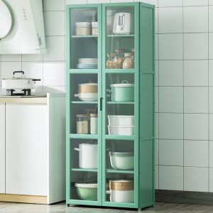 Tủ bếp kệ Tủ sát tường Tủ đựng đồ đơn giản thay Tủ trà Tủ rượu nhà đơn giản hiện đại - Hình 2