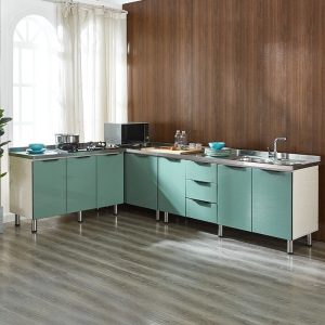 Tủ bếp lắp ráp Tủ bếp có chậu rửa inox gia đình