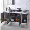 Tủ bếp nguyên bộ Tủ inox đơn giản Tủ bếp gas âm Tủ bếp tích hợp Tủ bếp