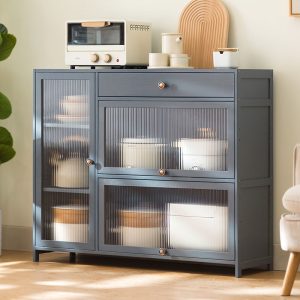 Tủ bếp tủ bếp cao từ trần đến sàn tủ khóa nhiều tầng tủ để đồ nhà bếp tủ tủ để đồ tủ búp phê