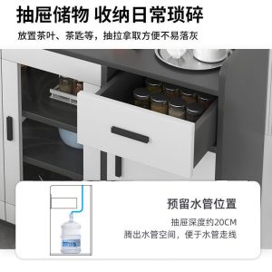 Tủ búp phê âm tường tủ locker phòng khách sát tường tủ đồ nhà tủ chè đơn giản hiện đại tủ bếp - Hình 2