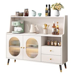 Tủ búp phê để đồ tủ tối giản hiện đại đẹp sang trọng dựa vào tường tích hợp tủ chè tủ rượu phòng khách nhà tủ thay đồ