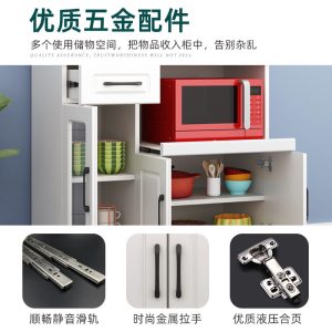 Tủ búp phê hiện đại đơn giản tủ cao 1 vách phòng khách bếp tủ kho tủ lò vi sóng tủ chè tủ - Hình 4