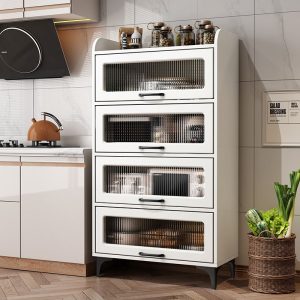 Tủ búp phê hiện đại tối giản phòng khách thay đồ nhà để đồ nhà bếp tủ búp phê tủ tủ khóa tủ dựa vào tường - Hình 2