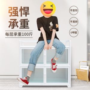 Tủ búp phê lưới tủ bếp màu đỏ thay đồ tủ đựng đồ tủ hợp kim nhôm tủ chè tủ phòng khách đơn giản - Hình 3