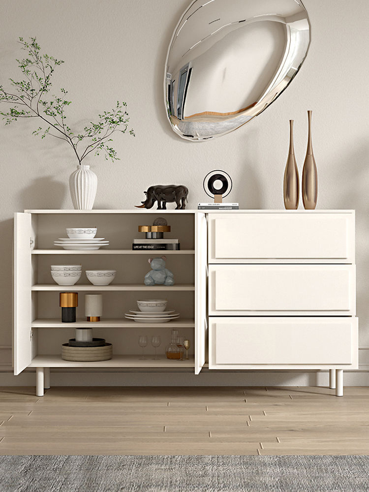 Tủ búp phê phong cách Pháp tối giản hiện đại phong cách kem phòng khách tủ để đồ tủ nhà bếp kệ tủ chè - Hình 4 Tủ búp phê phong cách Pháp tối giản hiện đại phong cách kem phòng khách tủ để đồ tủ nhà bếp kệ tủ chè - Hình 4