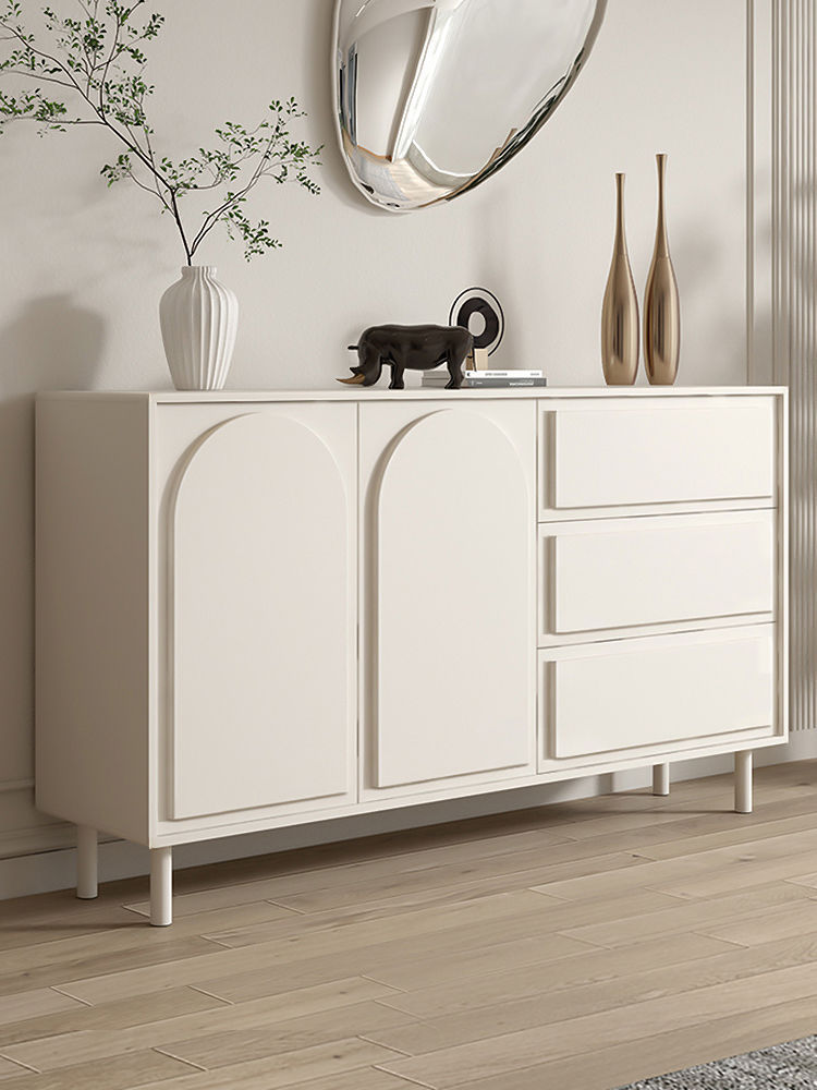 Tủ búp phê phong cách Pháp tối giản hiện đại phong cách kem phòng khách tủ để đồ tủ nhà bếp kệ tủ chè Tủ búp phê phong cách Pháp tối giản hiện đại phong cách kem phòng khách tủ để đồ tủ nhà bếp kệ tủ chè